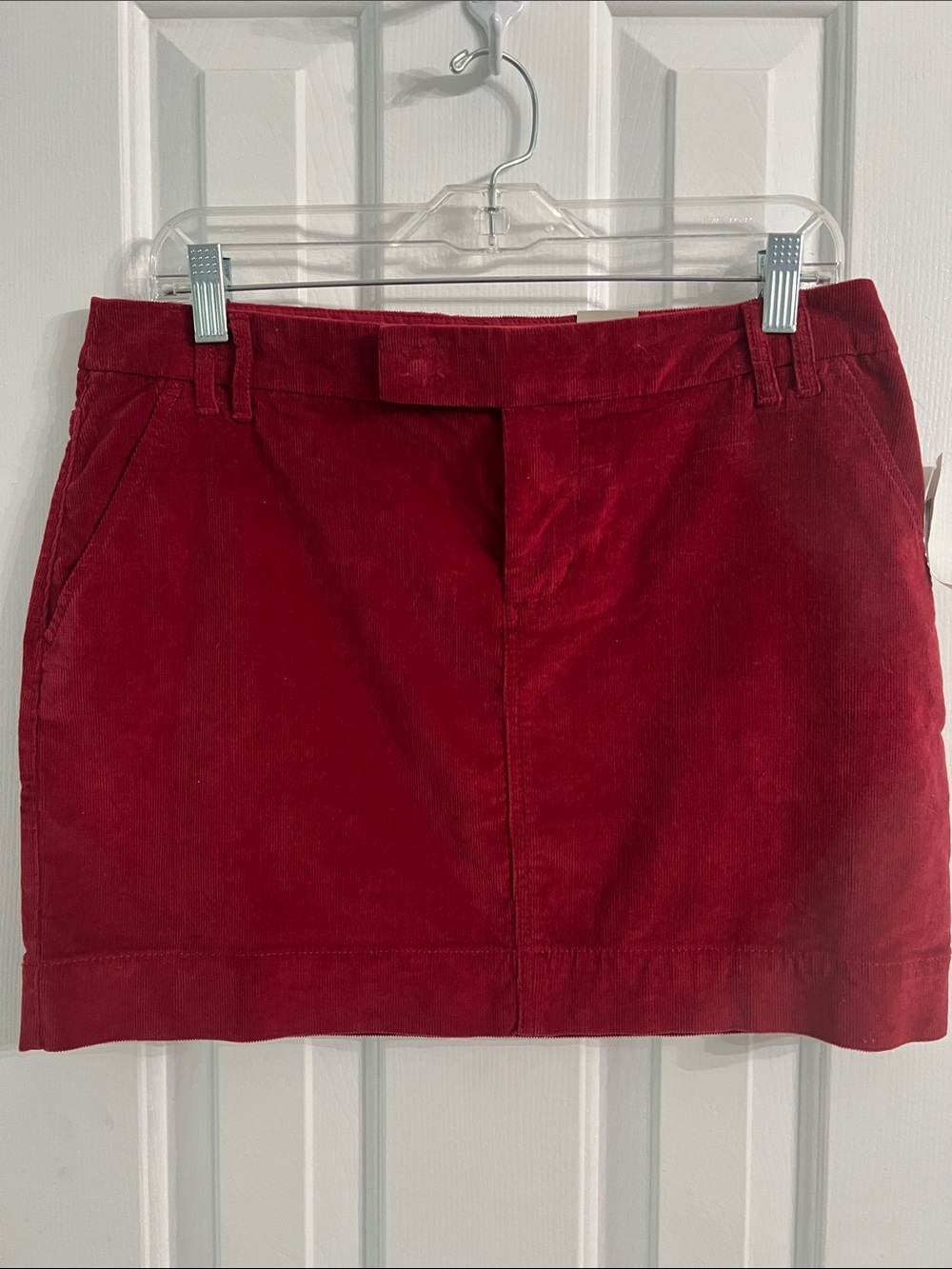 GAP Crimson Corduroy Mini Skirt
